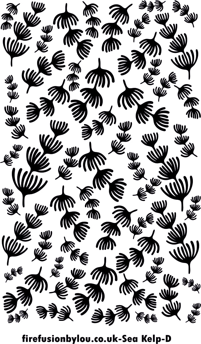 A texture tile debossed Sea kelp. 