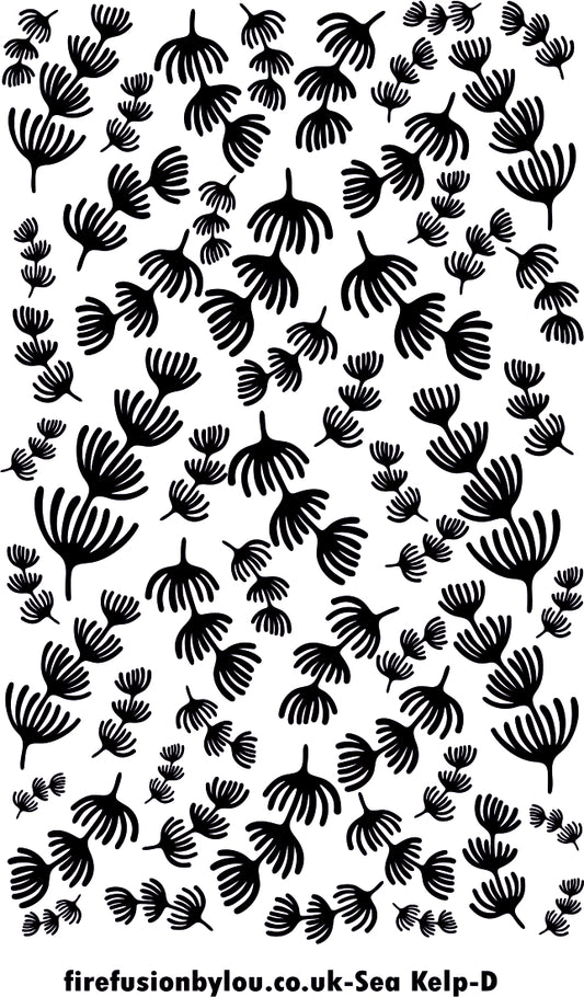 A texture tile debossed Sea kelp. 