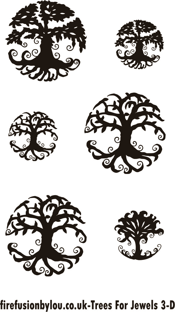 Texture Mat Trees For Jewels Three