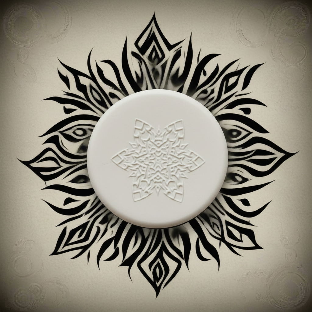 Tribal Mandala Design Textures Mat 95 x 55 mm