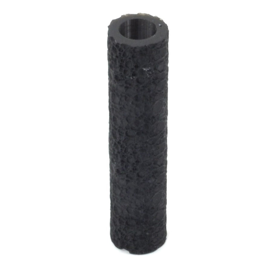 Black cylindrical  on a white background