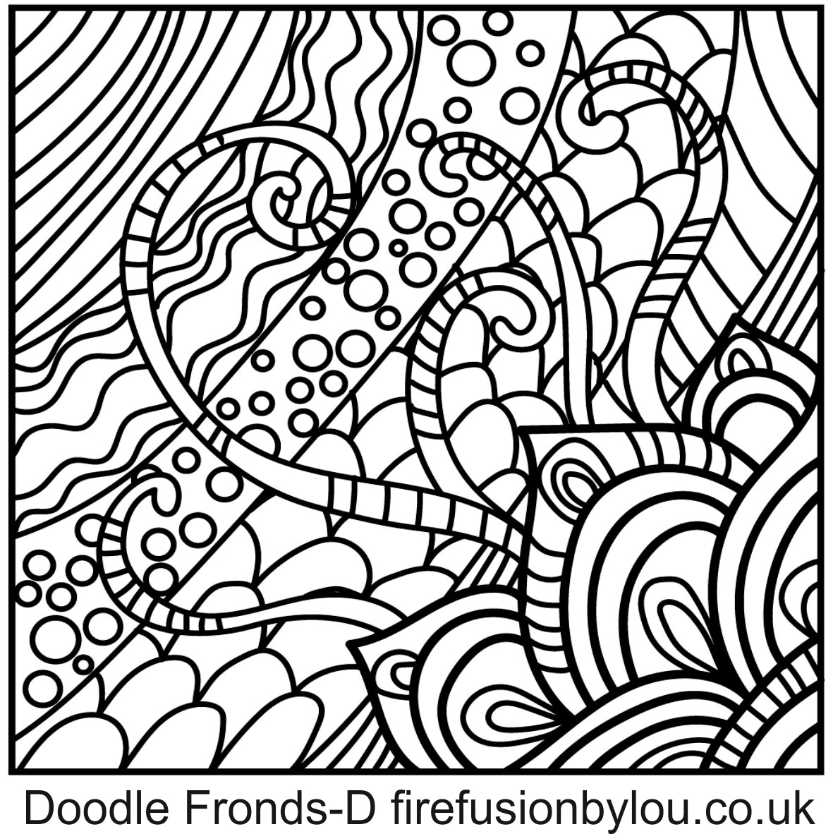 Texture Mat Doodle Fronds