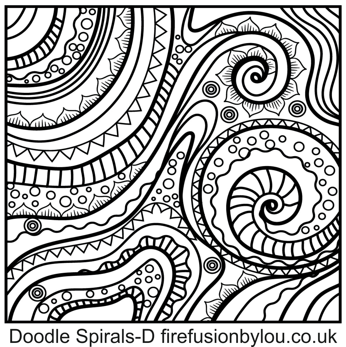 Texture Mat Doodle Spiral