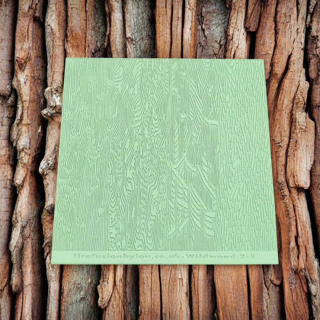 embossed bark texture mat. Use to make an impression on metal clay and polymer clay.