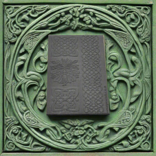 Texture Mat green man Celtic