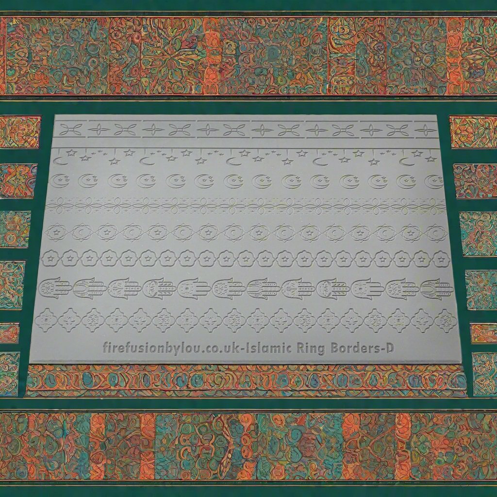 Texture Mat Islamic Ring Border