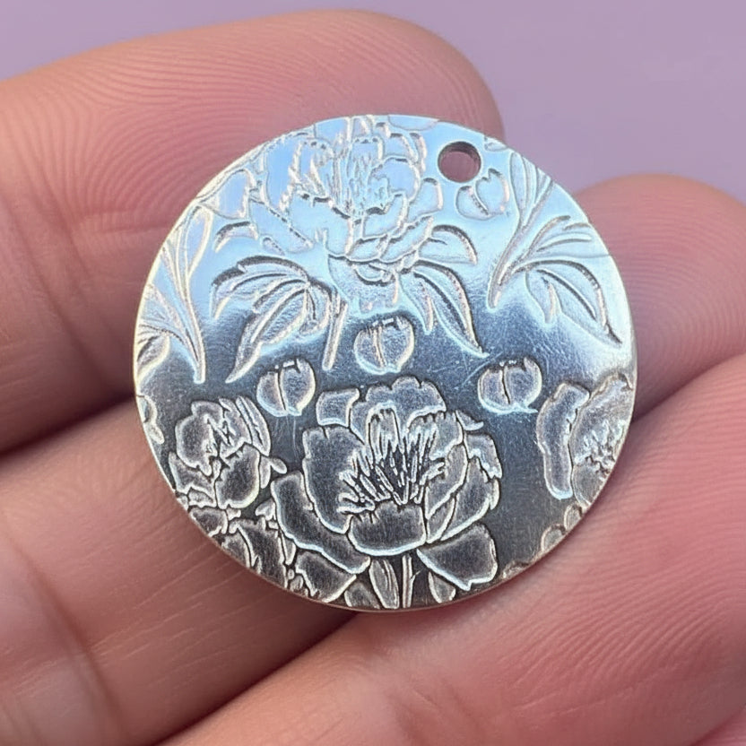 Texture Tile Peonies