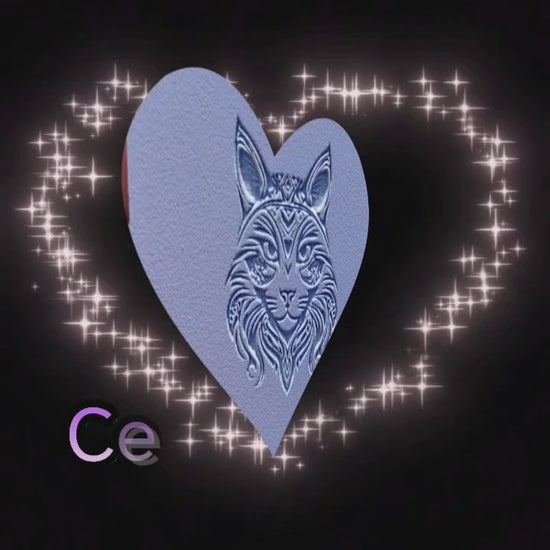 Video showcasing three Celtic cat designs on a mini texture mat.