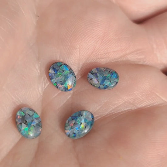 Four Opal Mosaic oval opals