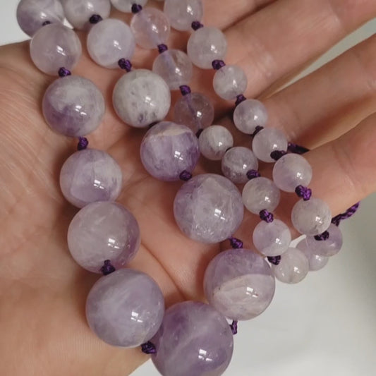 Amethystine Graduated Beads – 18-17mm 19.5"