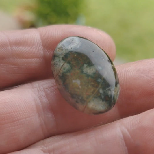 Ocean Jasper Oval Cabochon – 27 x 18mm
