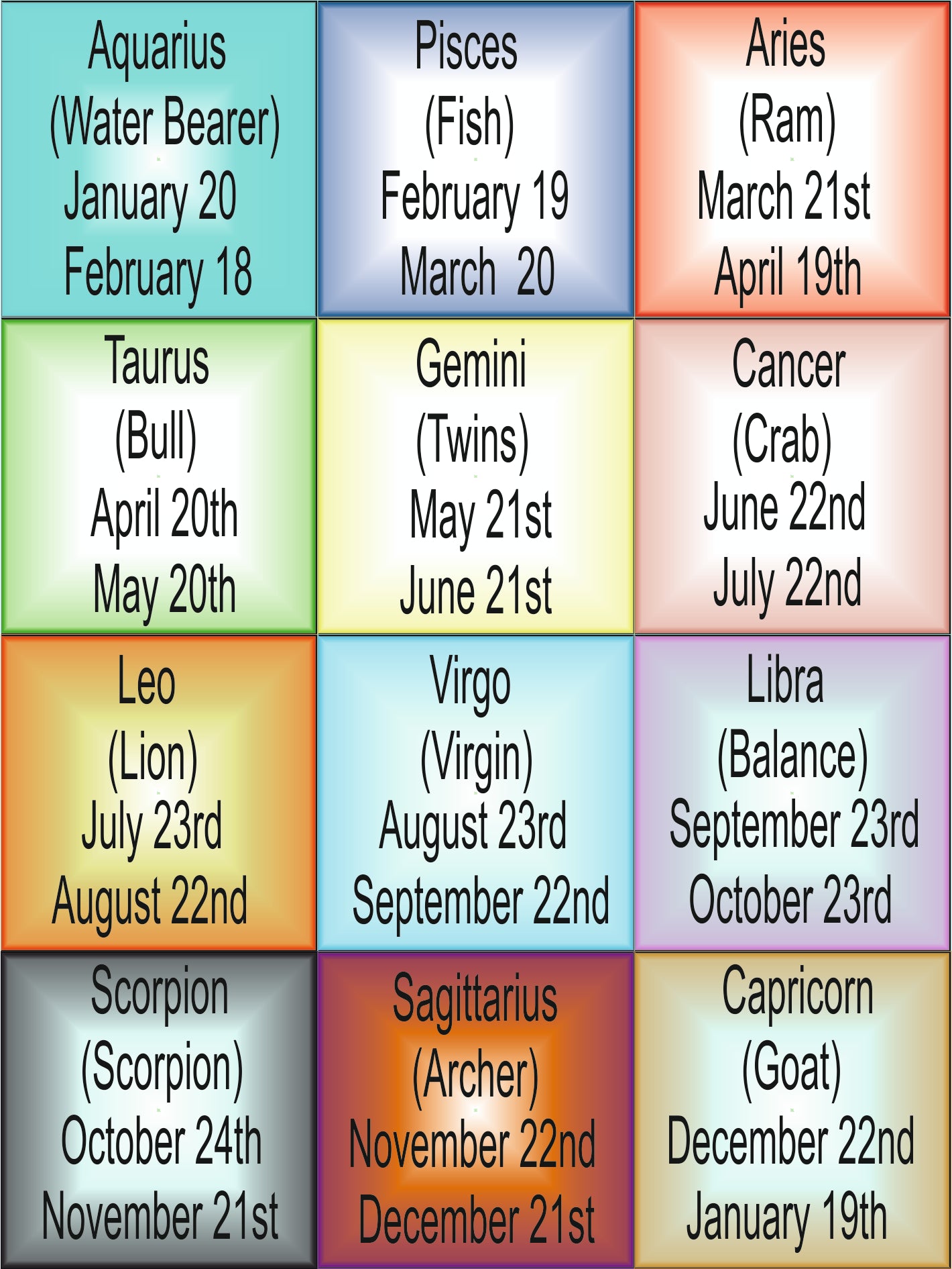 Star Signs Textures Mat 145 x 100 mm