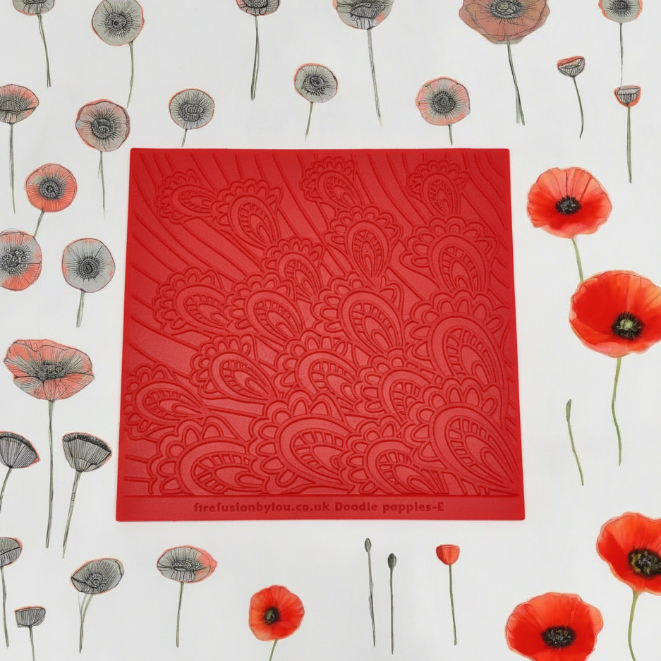 A pattern embossed texture mat. 