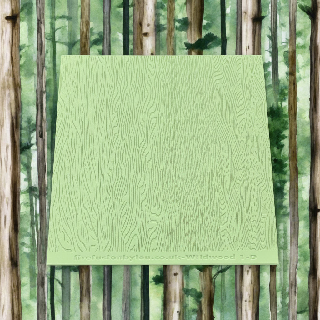 Debossed bark texture mat. Use to make an impression on metal clay and polymer clay.