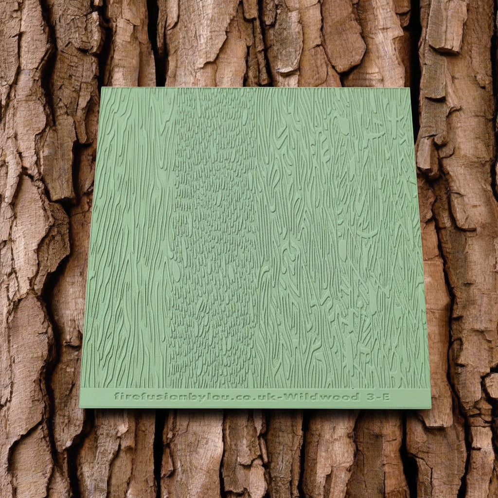 Embossed wildwood bark texture mat. Use to make an impression on metal clay and polymer clay.