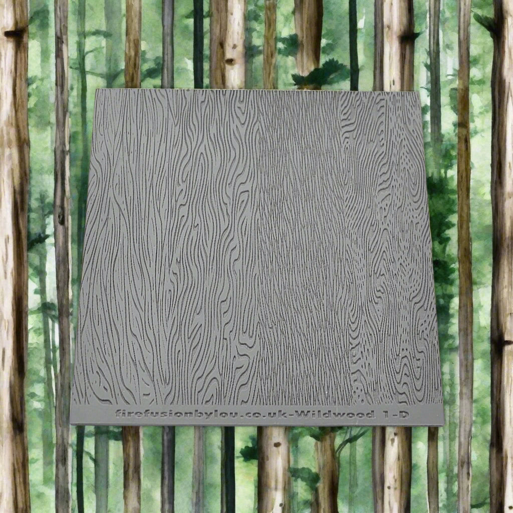 Debossed bark texture mat. Use to make an impression on metal clay and polymer clay.